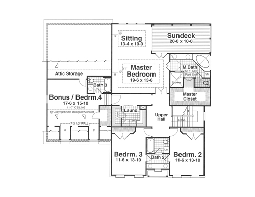 Second Floor image of WITHERSPOON House Plan
